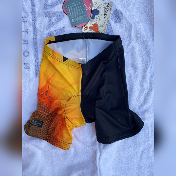 Cycling shorts with pad Sunflower pattern - Picture 2 of 12